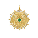 Cassandane Jumbo Emerald Sun Medallion