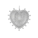 Cassandane Medium Diamond Heart Medallion