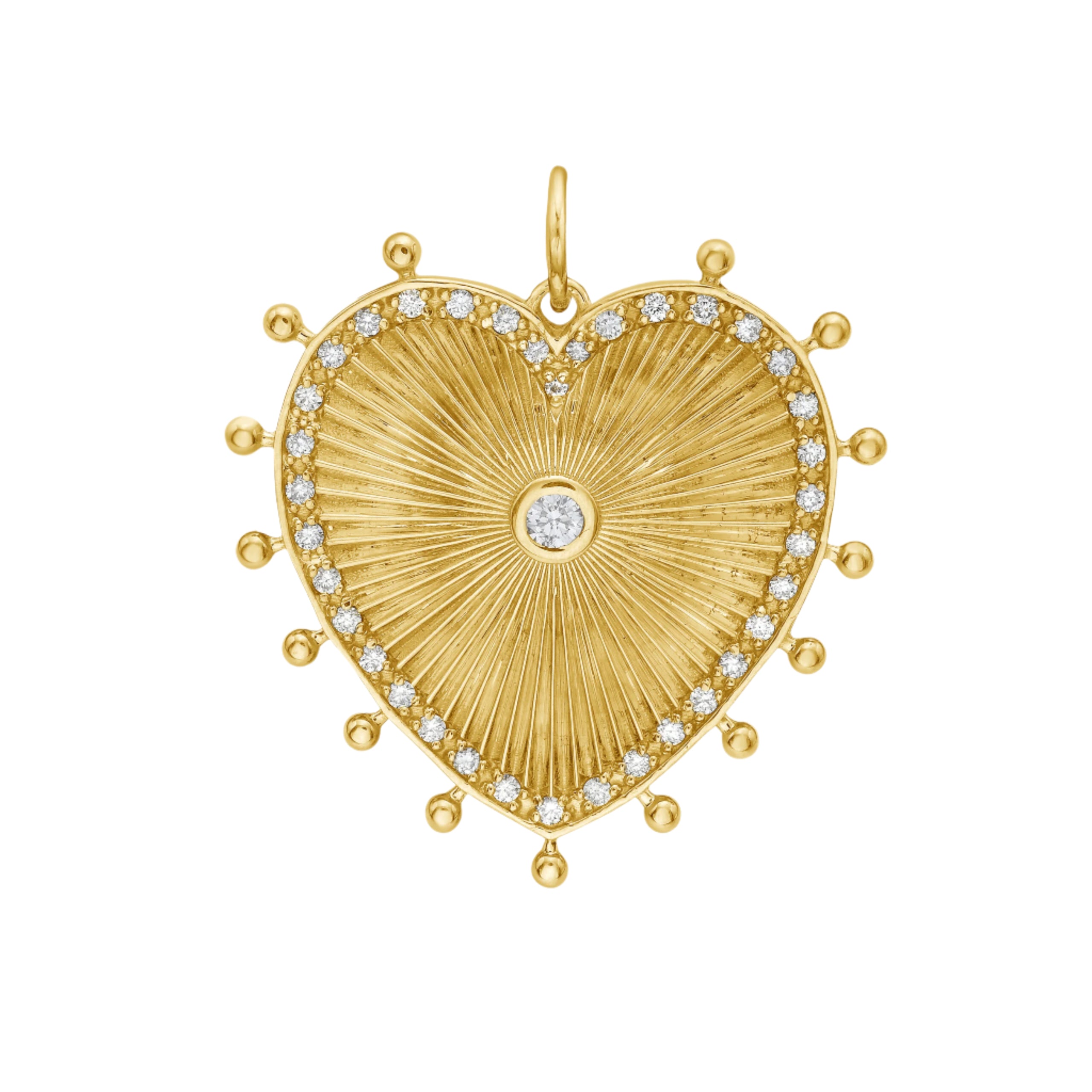 Cassandane Medium Diamond Heart Medallion