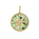 Seasons™️ Compass Interchangeable Emerald Charm