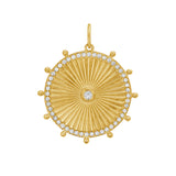 Cassandane Medium Diamond Sun Medallion