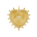 Cassandane Mega Diamond Heart Medallion