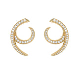 Gwendolyn Diamond Swirl Earrings