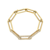 Astor Pavé Diamond Paperclip Link Bracelet