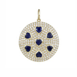 Amore Sapphire Heart Medallion