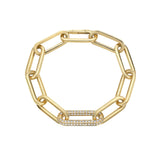 Empire Diamond Paperclip Bracelet