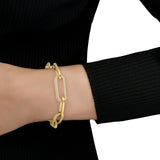 Empire Diamond Paperclip Bracelet