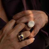 Dome Satin Tourmaline Ring