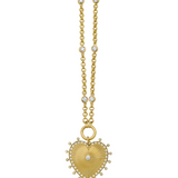 Cassandane Mega Diamond Heart Rolo Necklace