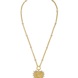 Cassandane Mega Diamond Heart Rolo Necklace