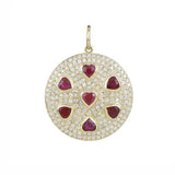 Amore Ruby Heart Medallion