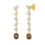 Fancy Cut Desert Diamond Drop Earrings