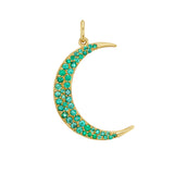 Luna Emerald Moon Charm