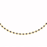 Bezel Set Sapphires by The Yard Necklace