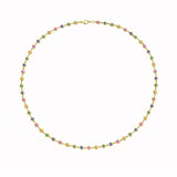 Bezel Set Multi Sapphires by The Yard Necklace