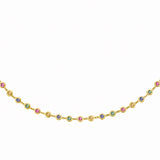 Bezel Set Pastel Multi Sapphires by The Yard Necklace