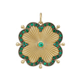 Cassandane Emerald Clover Medallion