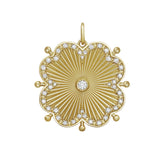 Cassandane Large Diamond Clover Medallion