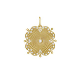 Cassandane Small Diamond Clover Medallion