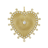 Cassandane Mega Diamond Heart Medallion – Diamond Border Edition
