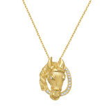 Legacy Diamond Satin Horse Necklace