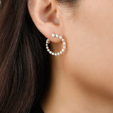 Graduated Diamond Earrings