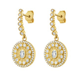 Serenity Diamond Dangle Earrings