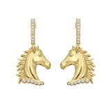 Legacy Diamond Horse Dangle Earrings