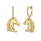 Legacy Diamond Horse Dangle Earrings