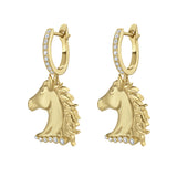 Legacy Diamond Horse Dangle Earrings