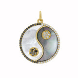 Harmony Gray Mother of Pearl Yin Yang Medallion