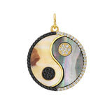 Harmony Black Diamond Yin Yang Medallion