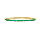 Flexible Emerald Bangle