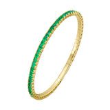 Flexible Emerald Bangle