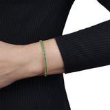 Flexible Emerald Bangle