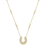 Legacy Diamond Horseshoe Charm Necklace