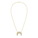 Måneskin Desert Diamond Moon Charm Necklace