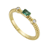 Victoire Emerald And Diamond Ring