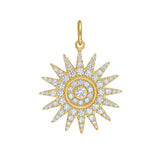 Lumière Small Diamond Sun Medallion