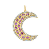 Måneskin Pink Sapphire Moon Charm