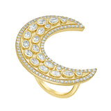 Måneskin Diamond Moon Ring