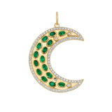 Måneskin Emerald Moon Charm