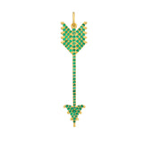Arrow Emerald Charm