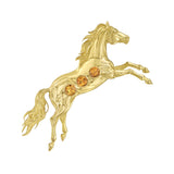 Legacy Jumbo Mandarin Garnet Prancing Horse Charm