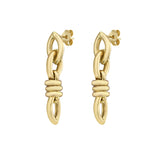 Arianna Knot Link Drop Earrings