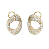 Delphine Diamond Swirl Earrings