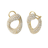 Delphine Diamond Swirl Earrings