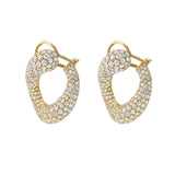 Delphine Diamond Swirl Earrings