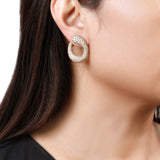 Delphine Diamond Swirl Earrings