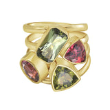 Reign Green and Pink Tourmaline Ring